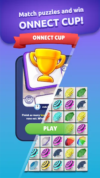 Onnect - Pair Matching Puzzle — Подсказки доступны без ограничений — скриншот 2