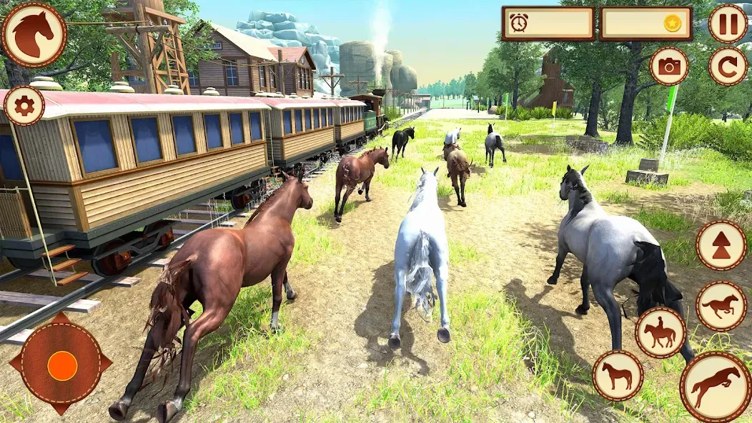 Скачать Virtual Wild Horse Family Sim MOD APK — Безлимитные деньги и ресурсы — скриншот 3 Скачать Virtual Wild Horse Family Sim MOD APK — Безлимитные деньги и ресурсы — скриншот 3