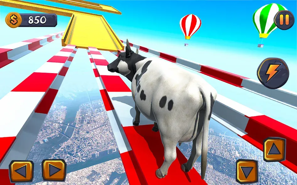 Epic Cow Ramp Rush Run Game на Андроид — Мод Безлимитные монеты и ускоренный бег — скриншот 1