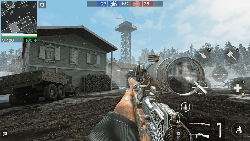 World War Heroes — WW2 PvP FPS MOD APK на Android — Безлимитные деньги и всё оружие — скриншот 5