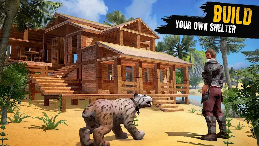 Jurassic Survival Island MOD APK — Безлимитные ресурсы и здоровье — скриншот 3