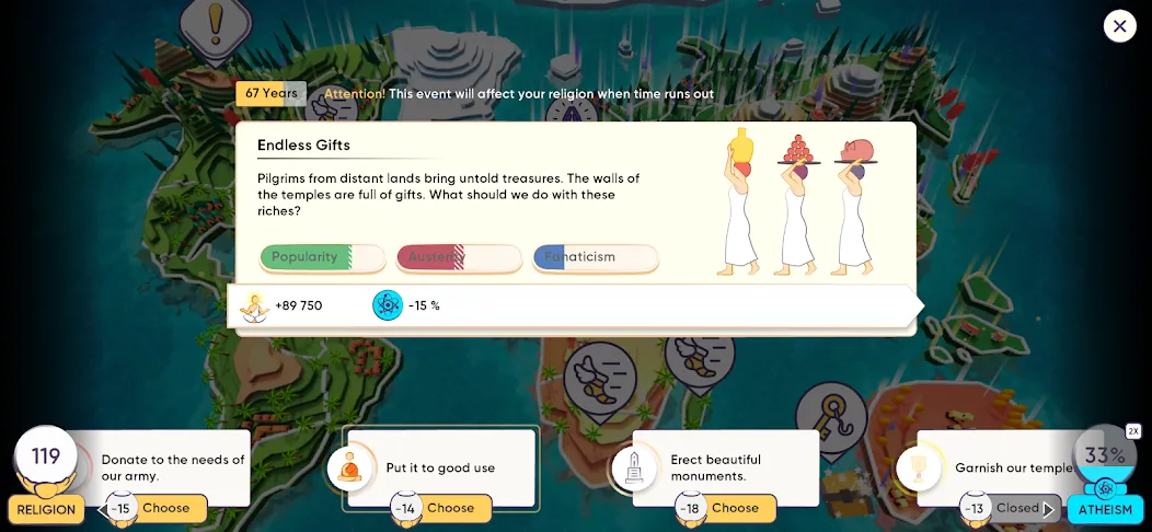 Скачать Religion Inc. God Simulator с модом — Безлимитная вера и все религии открыты — скриншот 4 Скачать Religion Inc. God Simulator с модом — Безлимитная вера и все религии открыты — скриншот 4