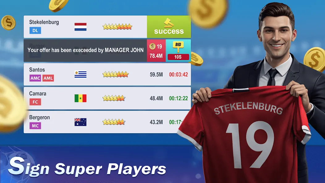 Top Football Manager 2024 Mod APK Безлимитные деньги и ресурсы — Скачать на Андроид — скриншот 4
