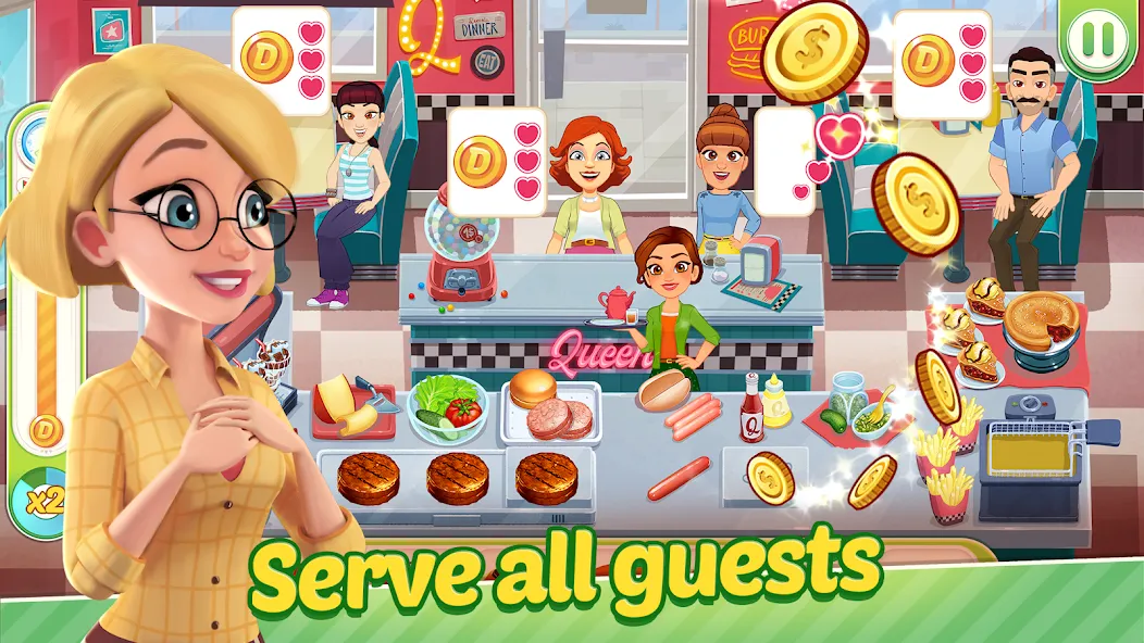 Скачать Delicious World - Cooking Game MOD APK — Безлимитные монеты и энергия — скриншот 3