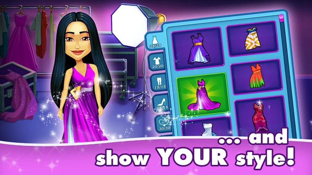 Fabulous 5: Fashion & Dress-up на Андроид — Мод Безлимитные деньги и все наряды — скриншот 4