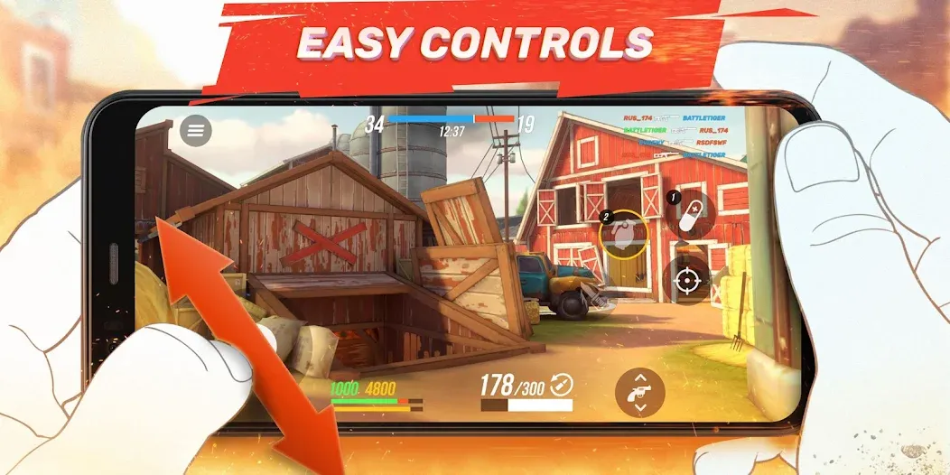 Guns of Boom Online PvP Action MOD APK — Безлимитные ресурсы и улучшенное оружие — скриншот 3