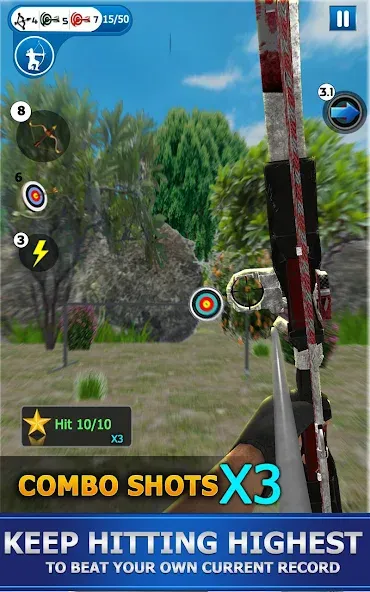 Скачать Archery Shoot — Модификация Безлимитные стрелы и точные выстрелы — скриншот 4