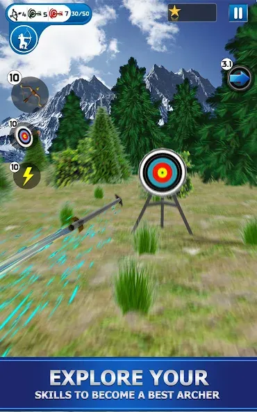 Скачать Archery Shoot — Модификация Безлимитные стрелы и точные выстрелы — скриншот 5