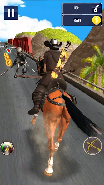 Cowboy Horse Run на Андроид — Безлимитные деньги и энергия — скриншот 4