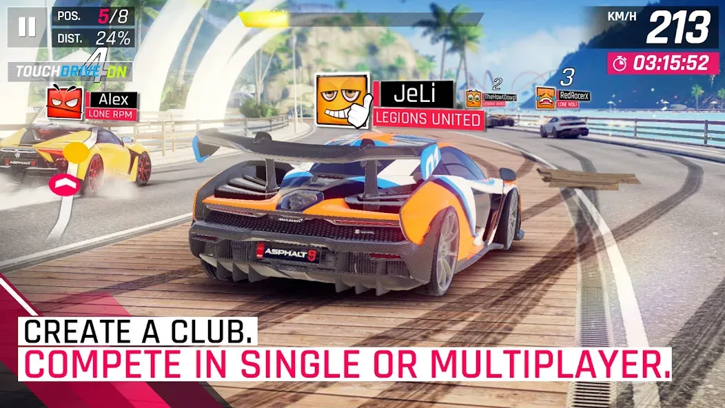 Скачать Asphalt 9: Legends на Андроид — Безлимитные деньги и открыты все машины — скриншот 4
