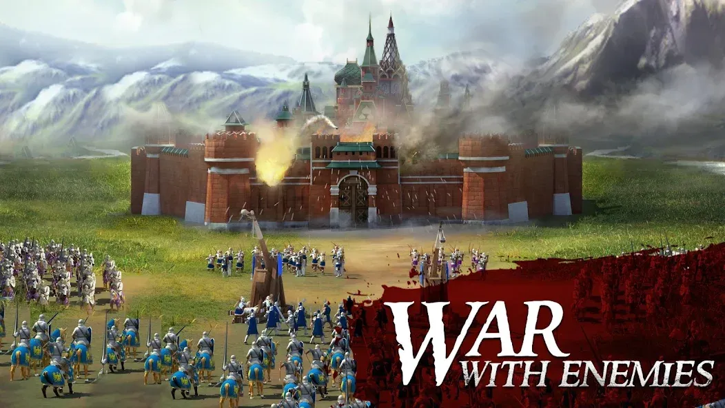 Взломанная March of Empires: War Games на Андроид — Много ресурсов и мощная армия — скриншот 2