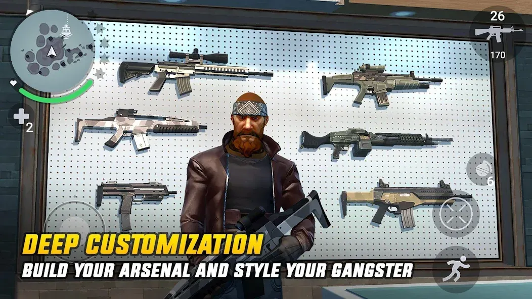Взлом Gangstar New Orleans — Безлимитные деньги и патроны — скриншот 1