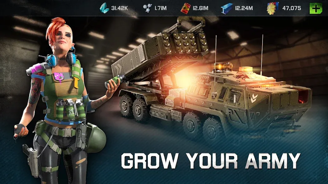 Скачать War Planet Online: MMO Game на Андроид — Безлимитные ресурсы и ускоренное строительство — скриншот 2