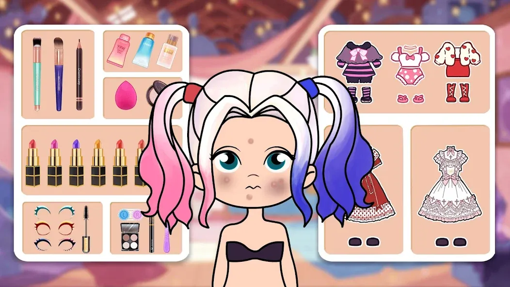 Скачать Doll Dress Up - Makeup Games с модом — Безлимитные деньги и всё открыто — скриншот 2