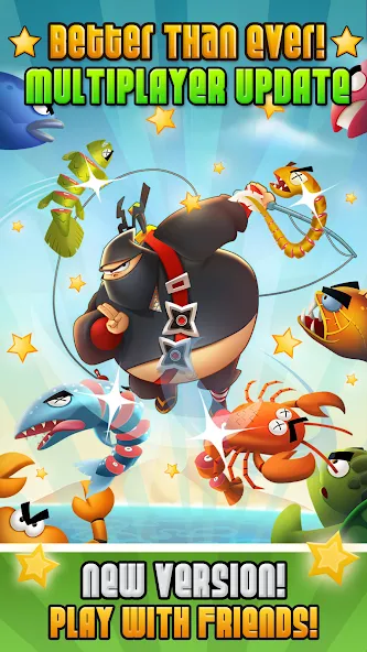 Взломанная Ninja Fishing на Андроид — Безлимитные монеты и улучшенное снаряжение — скриншот 1 Взломанная Ninja Fishing на Андроид — Безлимитные монеты и улучшенное снаряжение — скриншот 1