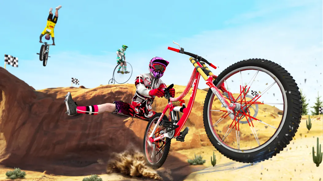 Скачать взломанную BMX Rider: Cycle Race Game — Безлимитные деньги и все велосипеды — скриншот 2