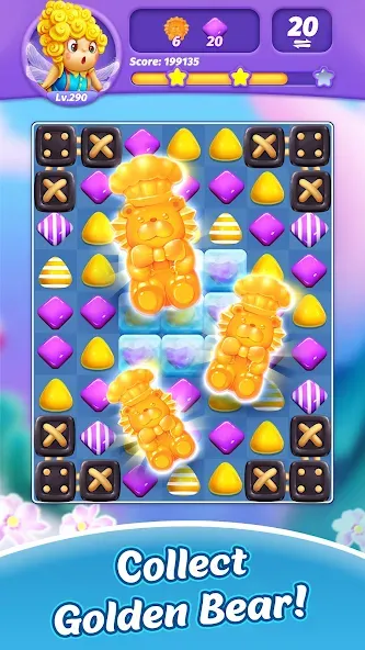 Candy Charming - Match 3 Games (Мод Безлимитные жизни и подсказки) — скриншот 3
