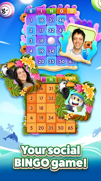 GamePoint Bingo - Bingo games MOD — Бесконечные монеты и бонусы на Андроид — скриншот 1