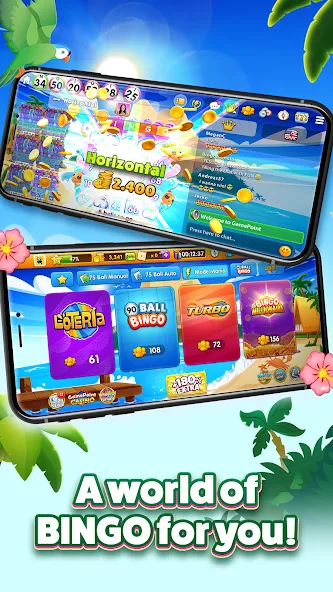 GamePoint Bingo - Bingo games MOD — Бесконечные монеты и бонусы на Андроид — скриншот 2