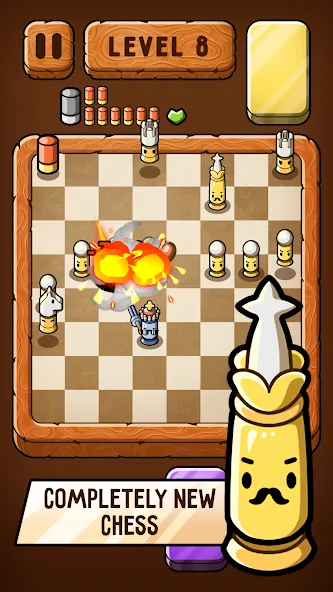 Скачать взлом Bullet Chess: Board Shootout на Андроид — Безлимитные деньги и патроны — скриншот 3