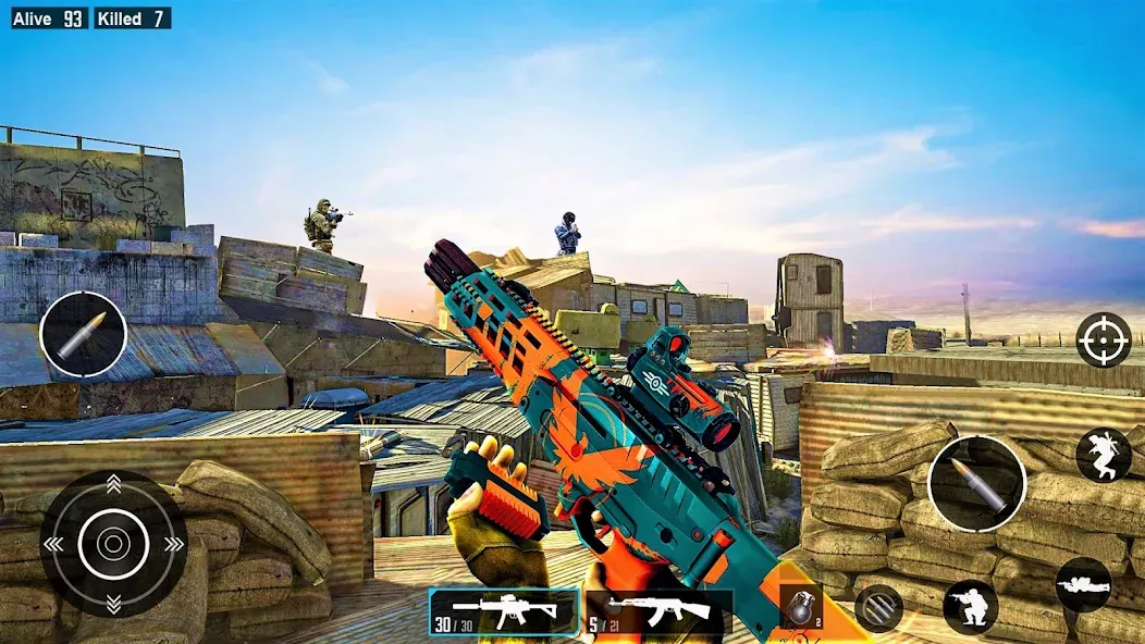 Скачать Commando Gun Shooting Games MOD APK — Безлимитные патроны и здоровье — скриншот 4
