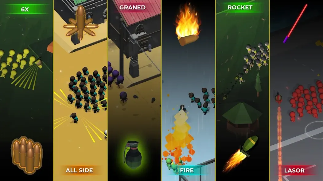 Взломанная Crowd War - Action Game на Андроид — Безлимитные монеты и усиленная армия — скриншот 2 Взломанная Crowd War - Action Game на Андроид — Безлимитные монеты и усиленная армия — скриншот 2