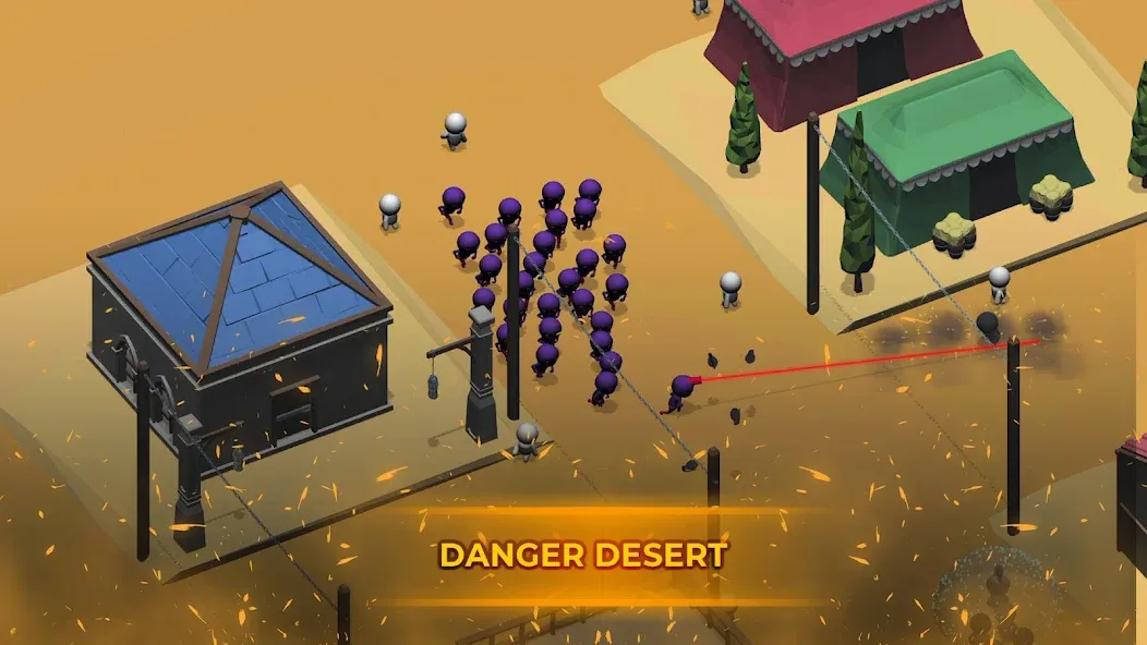 Взломанная Crowd War - Action Game на Андроид — Безлимитные монеты и усиленная армия — скриншот 5 Взломанная Crowd War - Action Game на Андроид — Безлимитные монеты и усиленная армия — скриншот 5