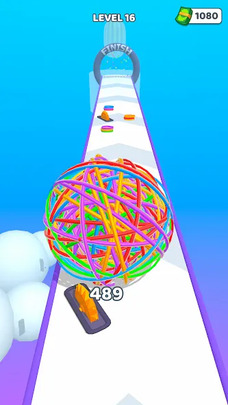 Flexy Runner — Мод: Безлимитные монеты и все уровни — скриншот 4