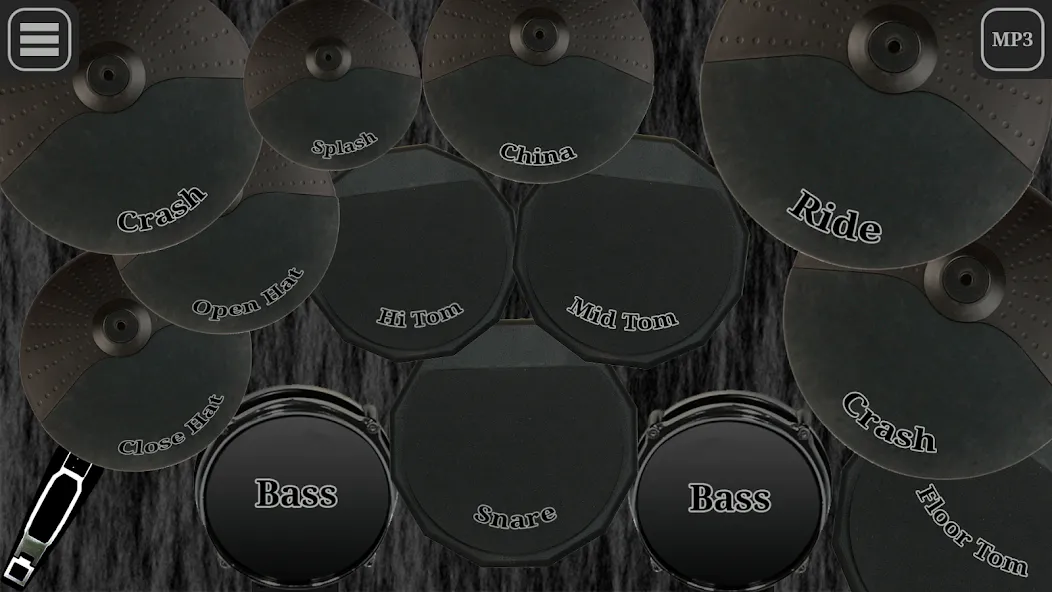 Скачать Drum kit (Drums] free (Мод: Реалистичные барабаны без рекламы) на Андроид — скриншот 2