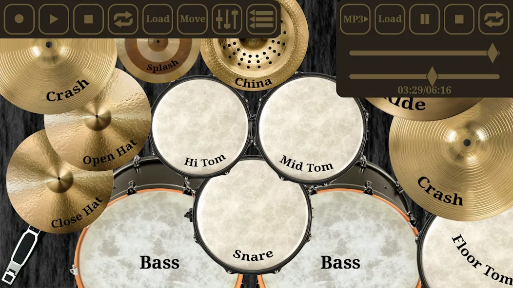 Скачать Drum kit (Drums] free (Мод: Реалистичные барабаны без рекламы) на Андроид — скриншот 3