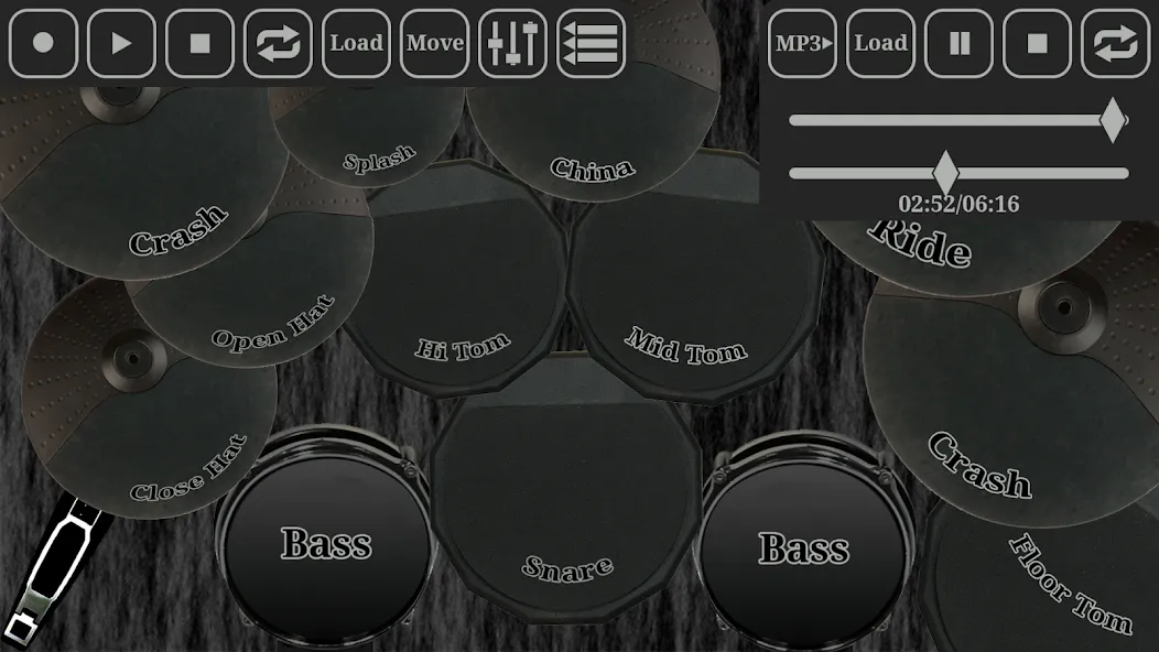 Скачать Drum kit (Drums] free (Мод: Реалистичные барабаны без рекламы) на Андроид — скриншот 4