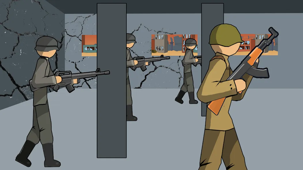 Stickman WW2 — Взломанная версия (Безлимитные деньги и оружие) — скриншот 4 Stickman WW2 — Взломанная версия (Безлимитные деньги и оружие) — скриншот 4