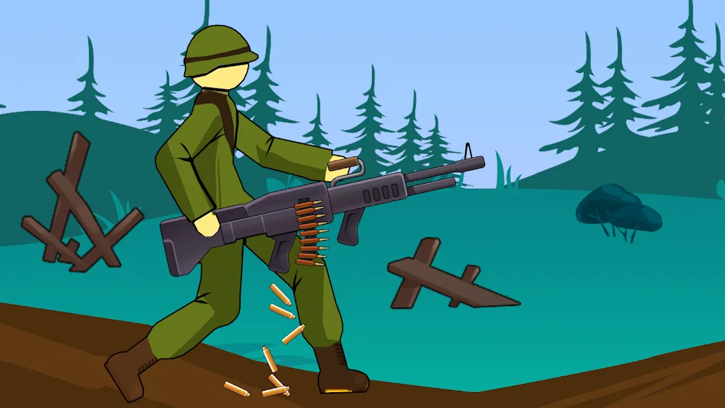 Stickman WW2 — Взломанная версия (Безлимитные деньги и оружие) — скриншот 5 Stickman WW2 — Взломанная версия (Безлимитные деньги и оружие) — скриншот 5