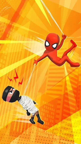 Web Master: Stickman Superhero MOD APK — Безлимитные деньги и усиленный герой — скриншот 3