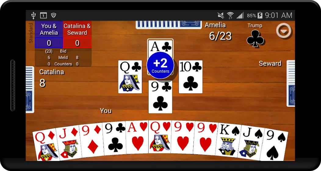 Pinochle Classic MOD APK на Android — Классическая карточная игра без рекламы — скриншот 1
