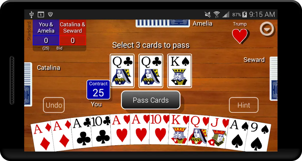 Pinochle Classic MOD APK на Android — Классическая карточная игра без рекламы — скриншот 5