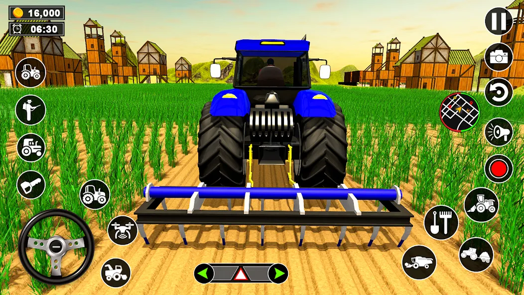 Real Tractor Driving Simulator Mod APK Реалистичное управление трактором без рекламы — Скачать на Андроид — скриншот 3