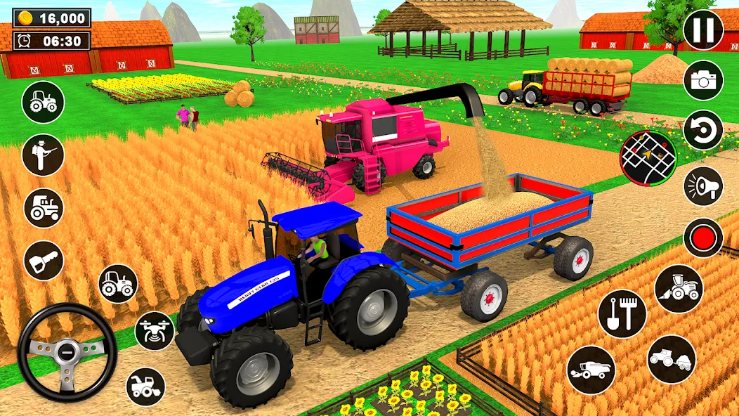 Real Tractor Driving Simulator Mod APK Реалистичное управление трактором без рекламы — Скачать на Андроид — скриншот 5