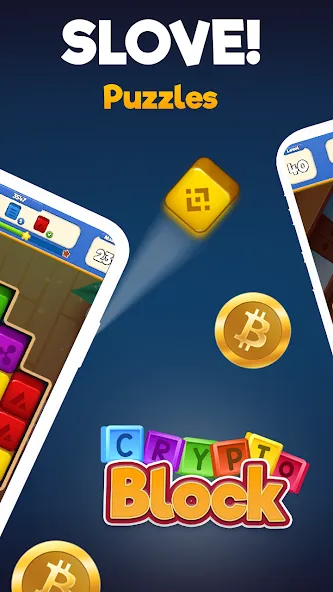 Crypto Blocks Puzzle Challenge (Мод Безлимитные монеты и подсказки) — скриншот 2