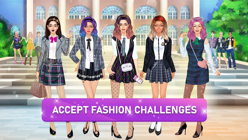 College Girls Team Makeover — Мод: Безлимитные монеты и открыты все наряды — скриншот 1