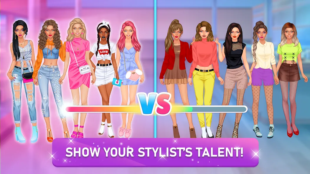 College Girls Team Makeover — Мод: Безлимитные монеты и открыты все наряды — скриншот 4
