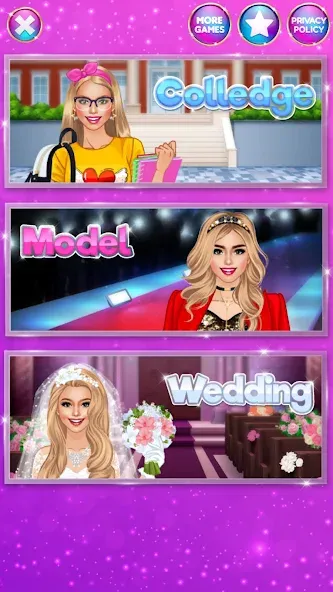 Скачать взломанную Superstar Career: Dress Up — Безлимитные деньги и все наряды — скриншот 4