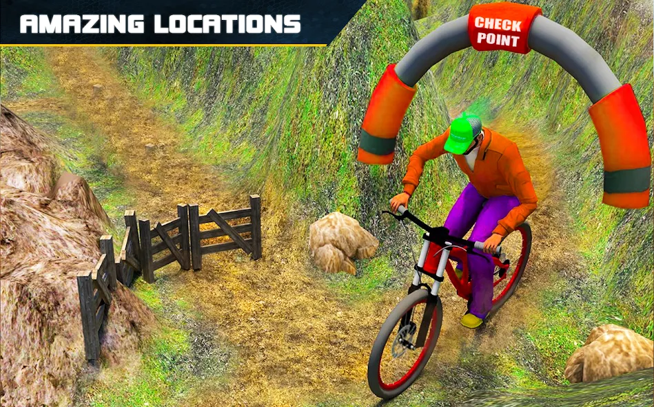 BMX Boy Bike Stunt Rider Game — Мод: Безлимитные монеты и все трюки — скриншот 4