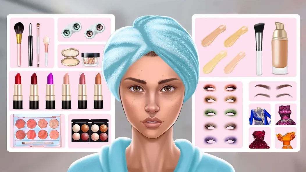 DIY Makeup: Beauty Makeup Game на Андроид — Все макияжи и аксессуары открыты — скриншот 4 DIY Makeup: Beauty Makeup Game на Андроид — Все макияжи и аксессуары открыты — скриншот 4