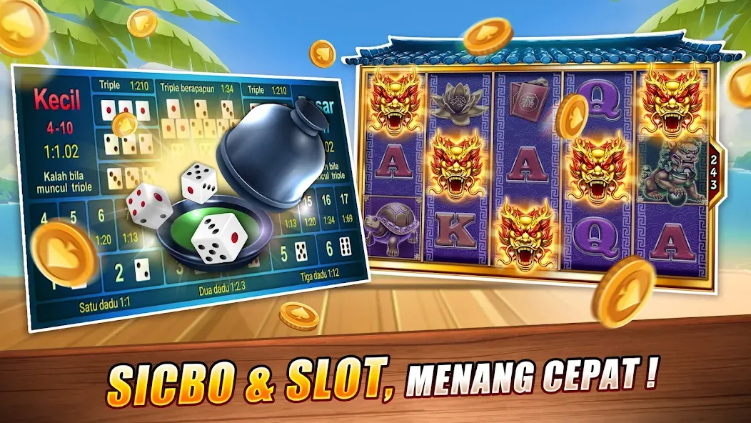 Скачать LUXY Domino Gaple QiuQiu Poker MOD APK — Безлимитные монеты и все режимы — скриншот 5