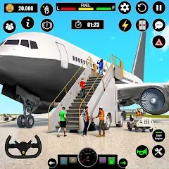 Airplane Simulator Plane Games на Андроид — Мод Безлимитные деньги и топливо