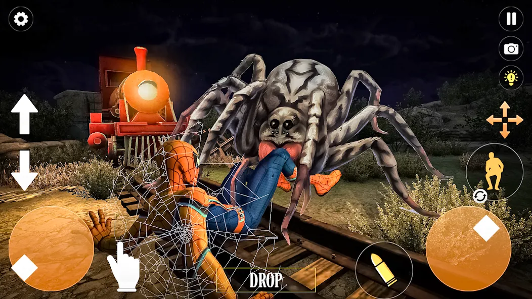 Скачать взлом Horror Spider : Scary Train на Андроид — Безлимитные монеты и открыты все уровни — скриншот 4