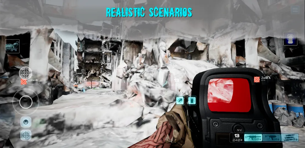 Shooter War WW3 CoopValor 2056 — Мод: Безлимитные патроны и здоровье — скриншот 2 Shooter War WW3 CoopValor 2056 — Мод: Безлимитные патроны и здоровье — скриншот 2