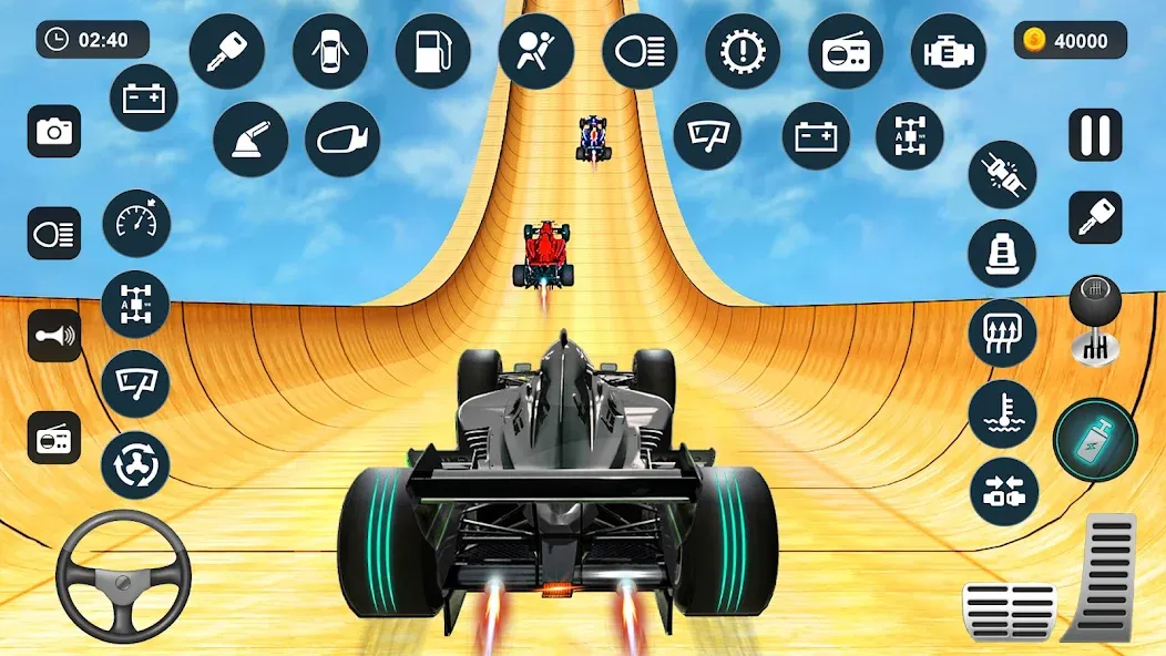 Скачать взломанную Formula Car Stunt - Car Games — Безлимитные деньги и все машины открыты — скриншот 2 Скачать взломанную Formula Car Stunt - Car Games — Безлимитные деньги и все машины открыты — скриншот 2