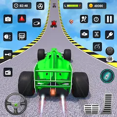 Скачать взломанную Formula Car Stunt - Car Games — Безлимитные деньги и все машины открыты